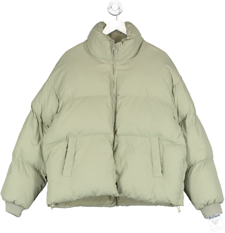 Cold Laundry Green Oversized Puffer Jacket UK M