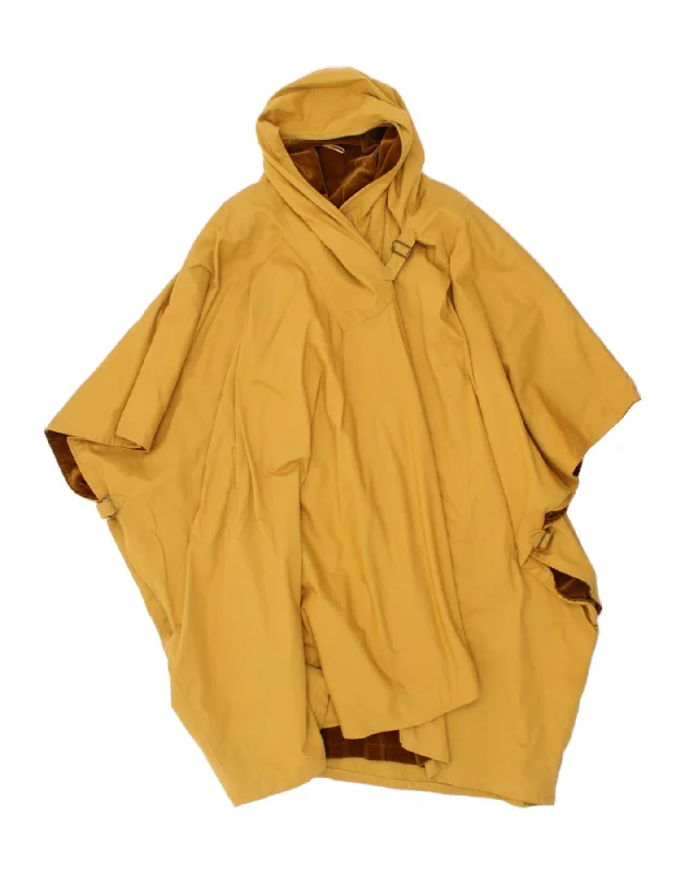 APRIORI Womens Oversized Hooded Poncho Coat UK 12 Medium Yellow Cotton