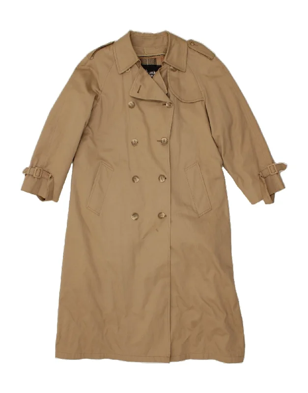 LONDON FOG Womens Oversized Trench Coat UK 14 Large Beige